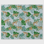 レオエキゾチックなジャングル ラッピングペーパー (フラット)
