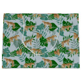 レオエキゾチックなジャングル ラージペーパーバッグ (正面)