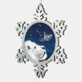 レオオーナメント スノーフレークピューターオーナメント (右)