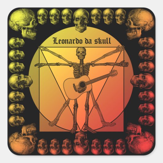 レオギター1 スクエアシール (正面)