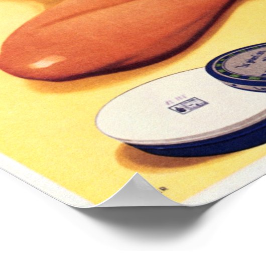 レオクレムドイツ気に皮クリー広告ムのヴィンテージ ポスター (角)