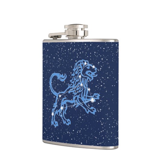 レオコンステレーションと〔占星術の〕十二宮図サインと星 フラスク (左)