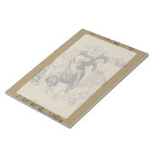 レオコンステレーションマップHevelius 1690上のTaupe ノートパッド (アングル)