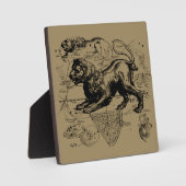 レオコンステレーションマップHevelius 1690上のTaupe フォトプラーク (正面)