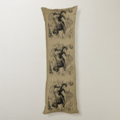 レオコンステレーションマップHevelius 1690上のTaupe ボディピロー (裏面 (縦))