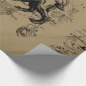 レオコンステレーションマップHevelius 1690上のTaupe ラッピングペーパー (角)