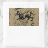 レオコンステレーション1690年頃の地図ヘベリアス 長方形シール (バッグ)