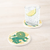 レオコースター上の〔占星術の〕十二宮図のサイン コースター (側面)