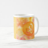 レオゴールデンウォーター色星占い〔占星術の〕十二宮図サインマグ コーヒーマグカップ (正面右)