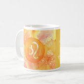 レオゴールデンウォーター色星占い〔占星術の〕十二宮図サインマグ コーヒーマグカップ (正面左)