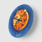 レオサインウォールクロック ラウンド壁時計 (傾斜)