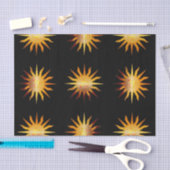 レオサンファイアサイン誕生月黒赤&金ゴールド 薄葉紙 (クラフト)