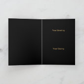 レオサンライオン〔占星術の〕十二宮図クリスマスグリーティングカード シーズンカード (内部)