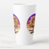 レオザライオンラテマグカップテンプレート カフェラテマグ (正面)