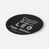 レオザライオン〔占星術の〕十二宮図おもしろい特性誕生日 ペーパープレート (アングル)