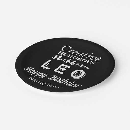 レオザライオン〔占星術の〕十二宮図おもしろい特性誕生日 ペーパープレート (アングル)