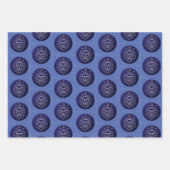 レオザライオン〔占星術の〕十二宮図サインデザイン ラッピングペーパーシート (正面2)