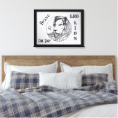 レオザライオン〔占星術の〕十二宮図枠 キャンバスプリント (インサイチュ (寝室))