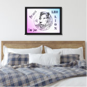 レオザライオン〔占星術の〕十二宮図枠 キャンバスプリント (インサイチュ (寝室))