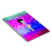 レオタードで女子体操が体操選手に輝きを与える ノートブック (右側)