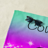 レオタードで女子体操スパークル体操選手 ビーチタオル (インサイチュ)