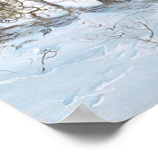 レオディノヴィッチ:森の中のエルク ポスター (角)