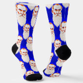 レオトルストイポートレート – グラフィックイラストレーション ソックス (傾斜あり)