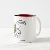 レオナルドのように考え、それをして下さい ツートーンマグカップ (正面右)