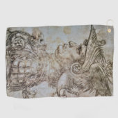 レオナルドの戦士兵 ゴルフタオル (横)