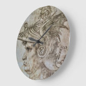レオナルドの戦士兵 ラージ壁時計 (傾斜)