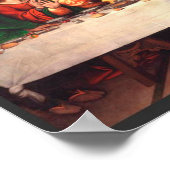 レオナルドの最後の絵画晩餐を再現 ポスター (角)