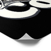 レオナルドコーエンレトロポートレートファンアートトリビュート ポスター (角)