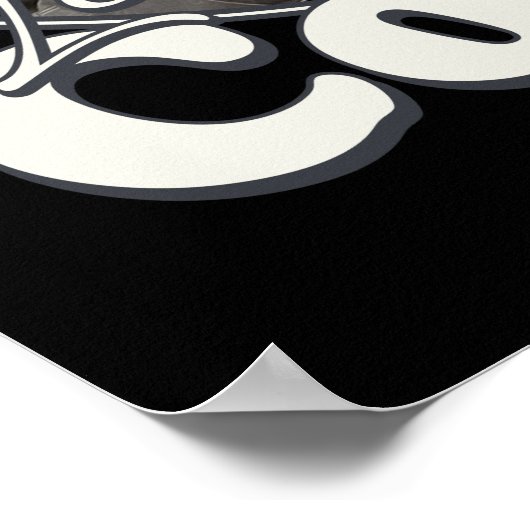 レオナルドコーエンレトロポートレートファンアートトリビュート ポスター (角)