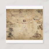 レオナルドダヴィンチザヴィトゥルーヴィアンマン スクエア名刺 (正面)