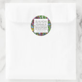 レオナルドダヴィンチベジタリアン引用文 ラウンドシール (バッグ)