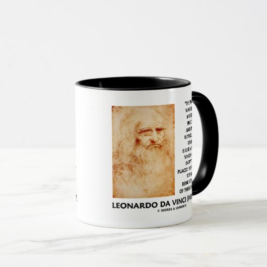 レオナルドダヴィンチペインター練習理由鏡 マグカップ (正面右)