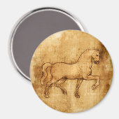 レオナルドダヴィンチホースアート マグネット (正面/裏面)