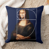 レオナルドダヴィンチモナリサフィボナッチ配列 クッション (ブランケット)