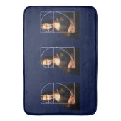 レオナルドダヴィンチモナリサフィボナッチ配列 バスマット (正面縦)