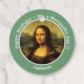 レオナルドダヴィンチモナリザパーティーコレクション フェイバータグ (裏面)