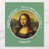 レオナルドダヴィンチモナリザパーティーコレクション ワインラベル (シングルラベル)