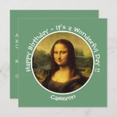 レオナルドダヴィンチモナリザパーティーコレクション 招待状 (正面/裏面)