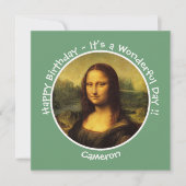 レオナルドダヴィンチモナリザパーティーコレクション 招待状 (正面)