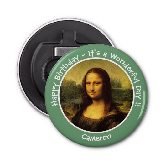 レオナルドダヴィンチモナリザパーティーコレクション 栓抜き (正面)