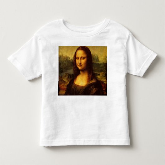 レオナルドダヴィンチモナリザファインアート絵画ズ トドラーTシャツ (正面)