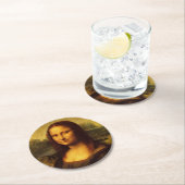 レオナルドダヴィンチモナリザファインアート絵画ズ ラウンドペーパーコースター (インサイチュ)