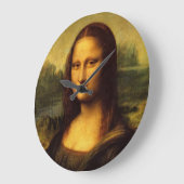 レオナルドダヴィンチモナリザファインアート絵画ズ ラージ壁時計 (傾斜)