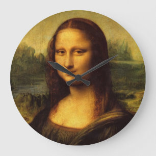 レオナルドダヴィンチモナリザファインアート絵画ズ ラージ壁時計