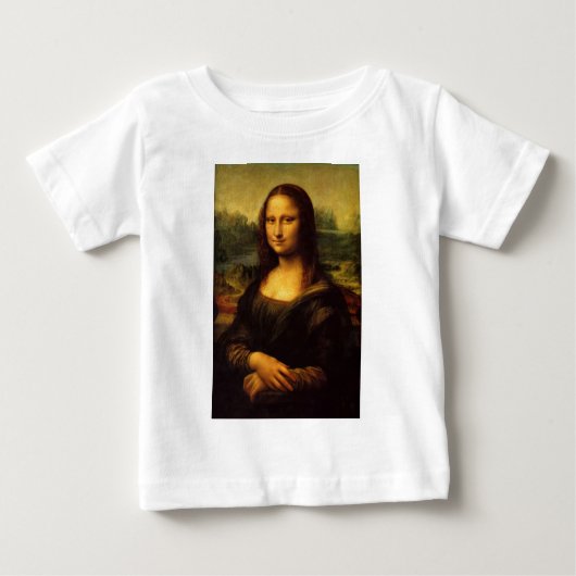 レオナルドダヴィンチモナリザ ベビーTシャツ (正面)