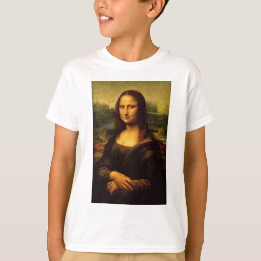 レオナルドダヴィンチモナリザ Tシャツ (正面)